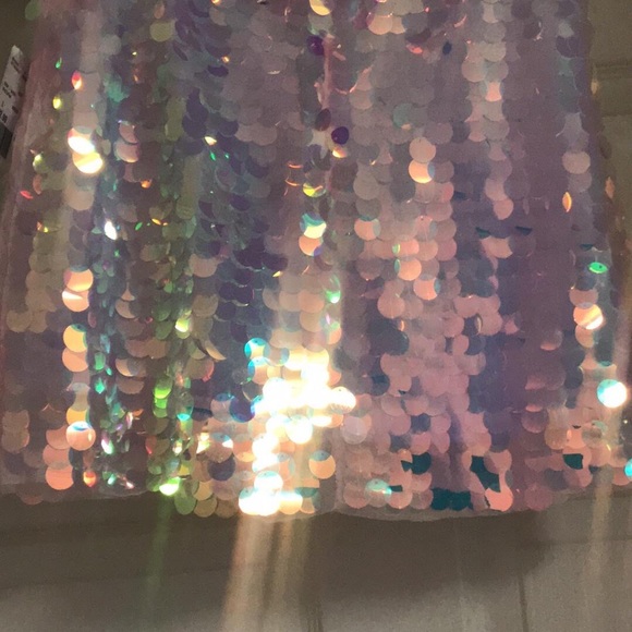 Pink Sequence Mini Skirt - Picture 2 of 2